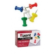 Кнопки-цвяхи кольорові  Axent 30шт